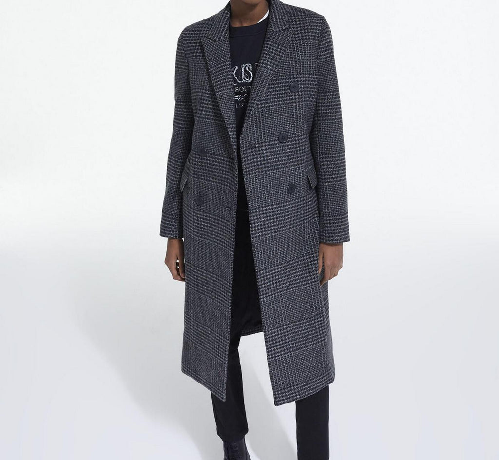 The Kooples - Manteau Croise Revers A Pointe - Femme