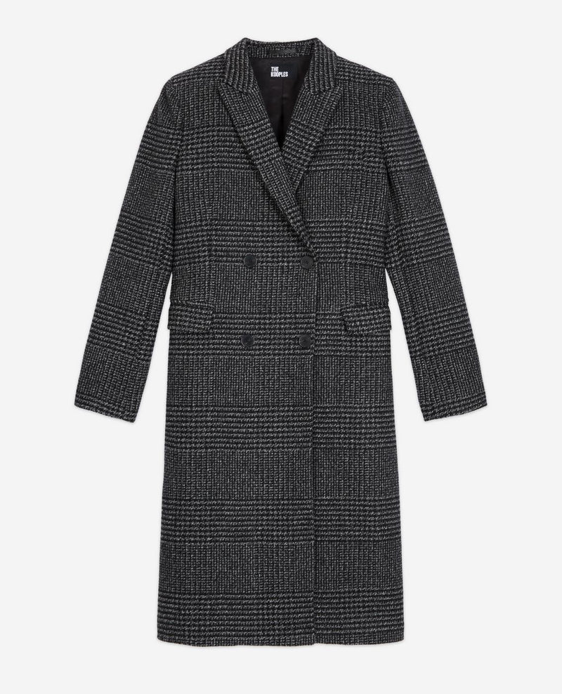 The Kooples - Abrigo cruzado con solapa en punta - Mujer