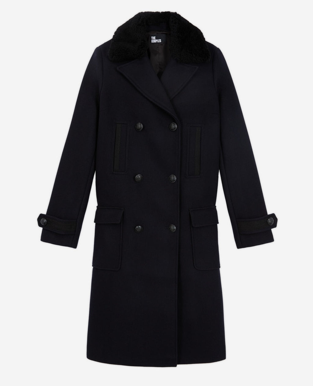 The Kooples - Manteau Long Croise Style Caban - Femme