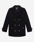 The Kooples - Wool Peacoat - Black - Women