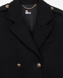 Chaquetón de lana - Negro - Mujer