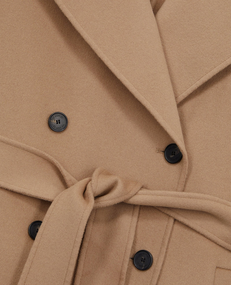 Manteau En Laine - Beige - Femme