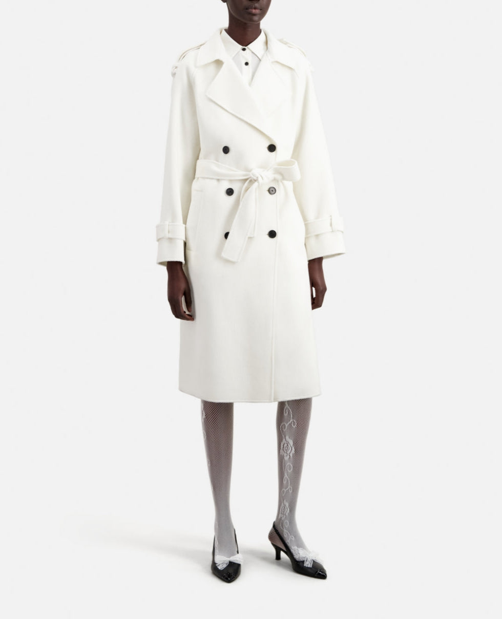 The Kooples - Long Double-Faced Wool Coat - Women
