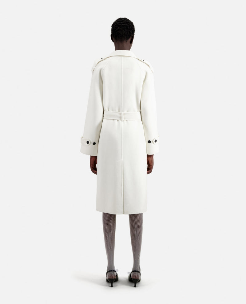 Long Double Face Wool Coat - Women