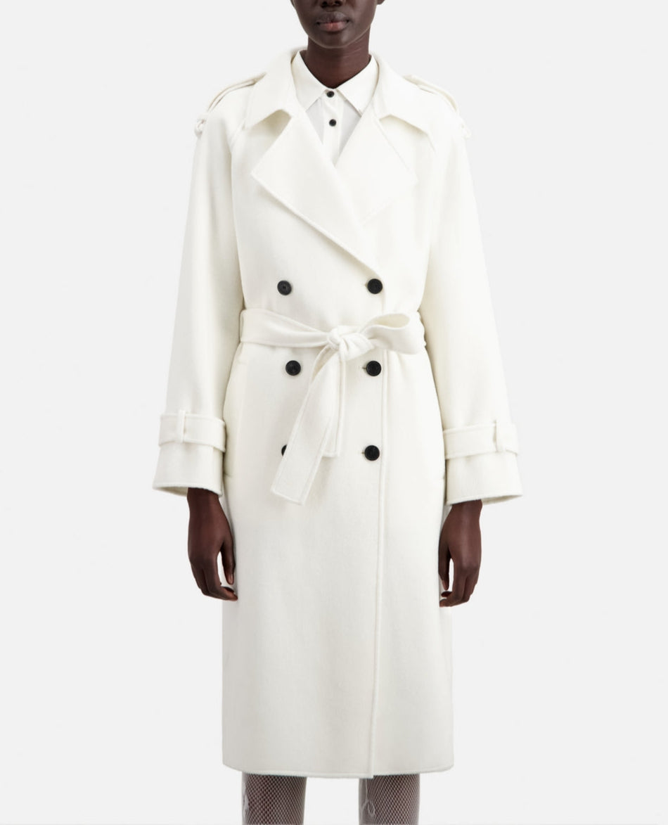 The Kooples - Long Double-Faced Wool Coat - Women