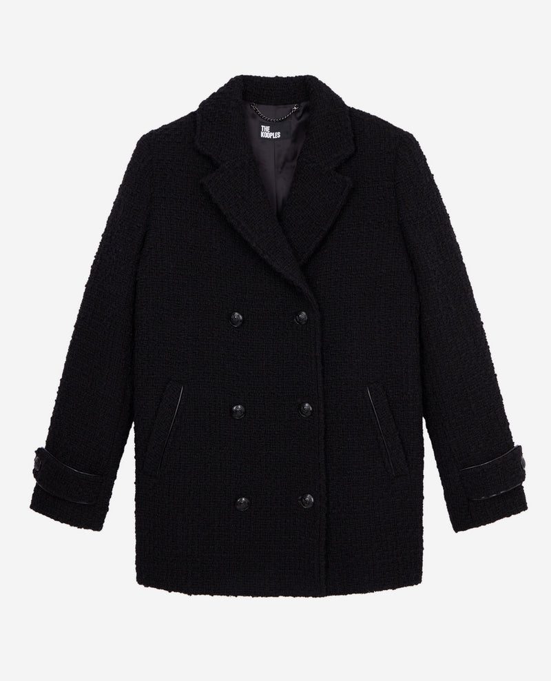 Manteau En Laine - Noir - Femme