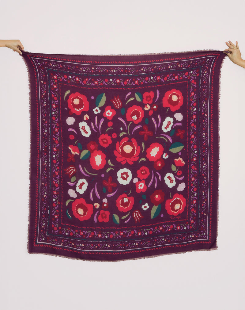 Foulards Balkans Violet