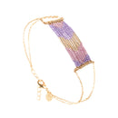 Bracelet Folk Doré Multicolore