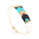 Bracelet Folk Doré Multicolore