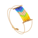 Bracelet Folk Doré Multico
