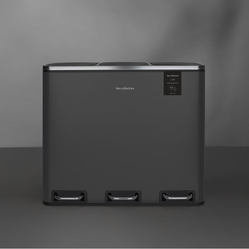 Poubelle De Tri - Anthracite - 54L (3x18L) ou 60L (2x30L)