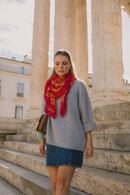 Foulard Elena - Grenat