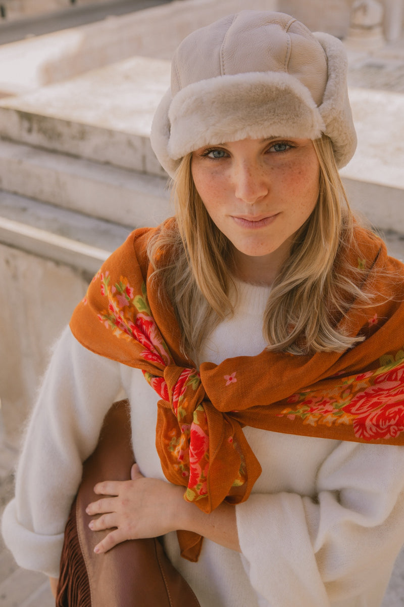 Foulard Elena - Noisette