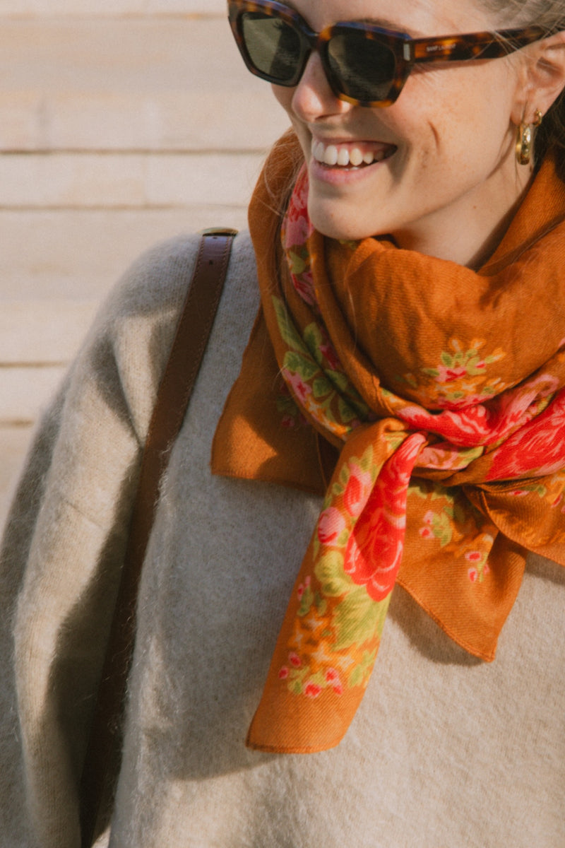 Foulard Elena - Noisette