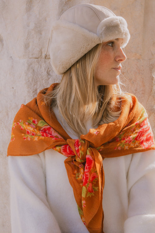 Foulard Elena - Noisette