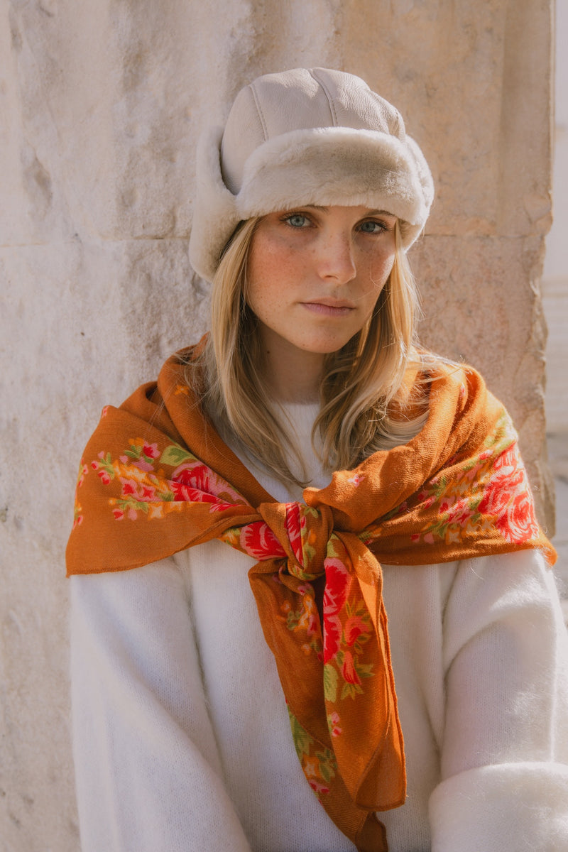 Foulard Elena - Noisette