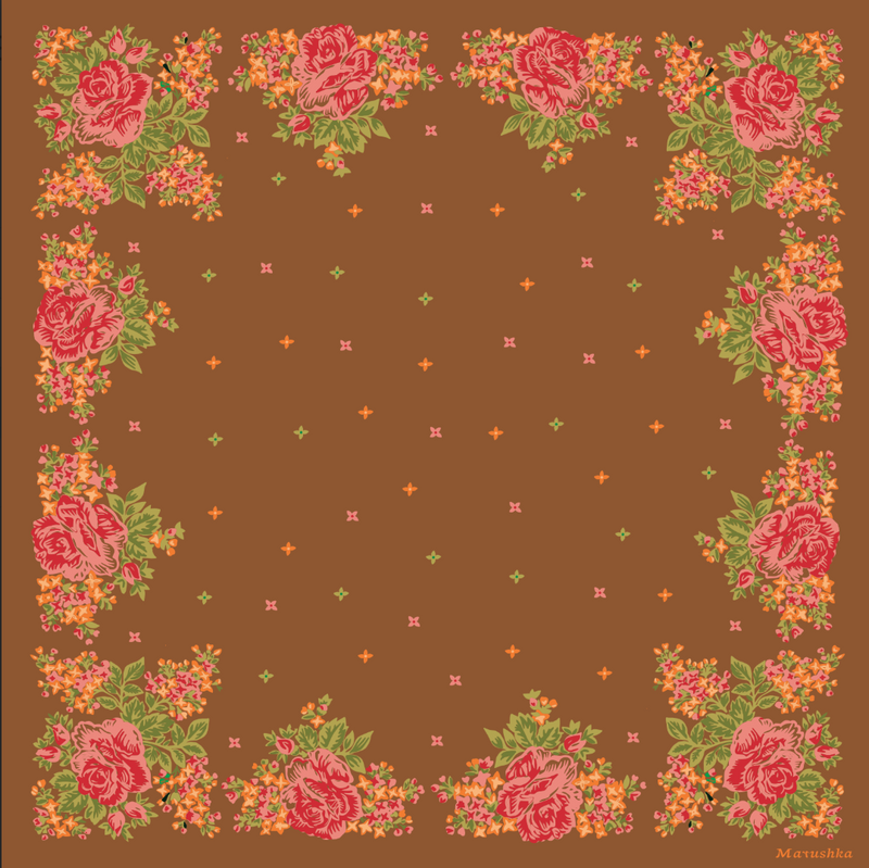 Foulard Elena - Noisette