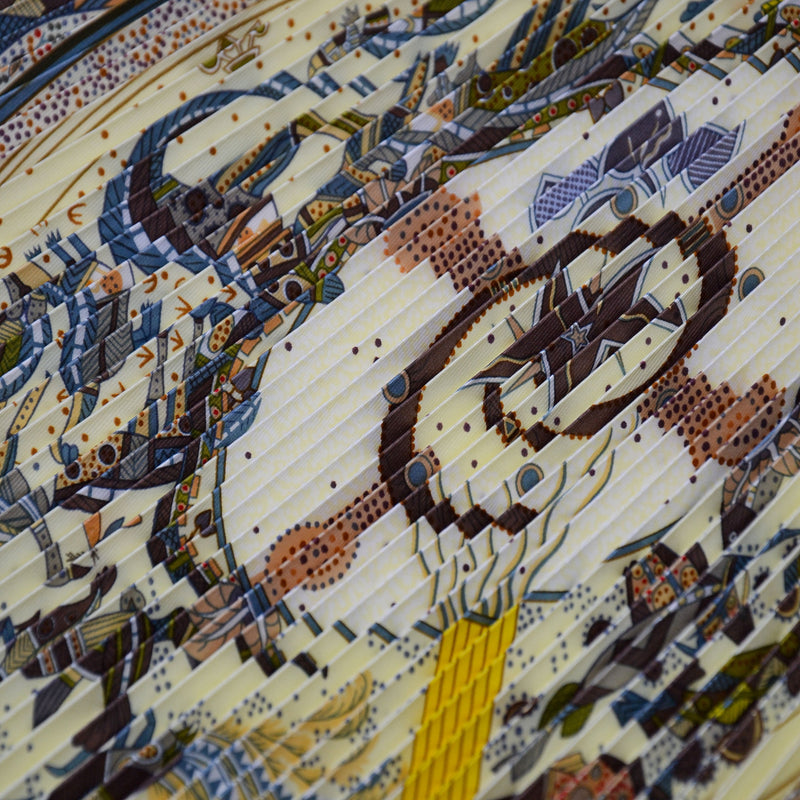 Hermès Plissé “Dreams of Australia” Scarf 1999