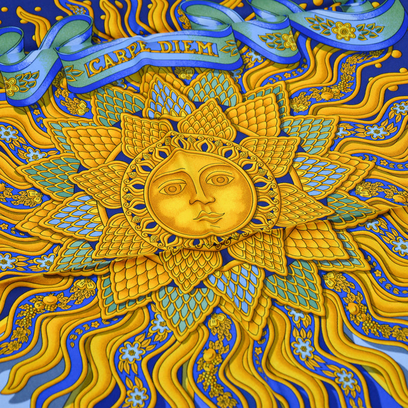 Hermès scarf “Carpe Diem” Joachim Metz 1994