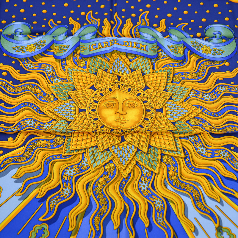 Hermès scarf “Carpe Diem” Joachim Metz 1994