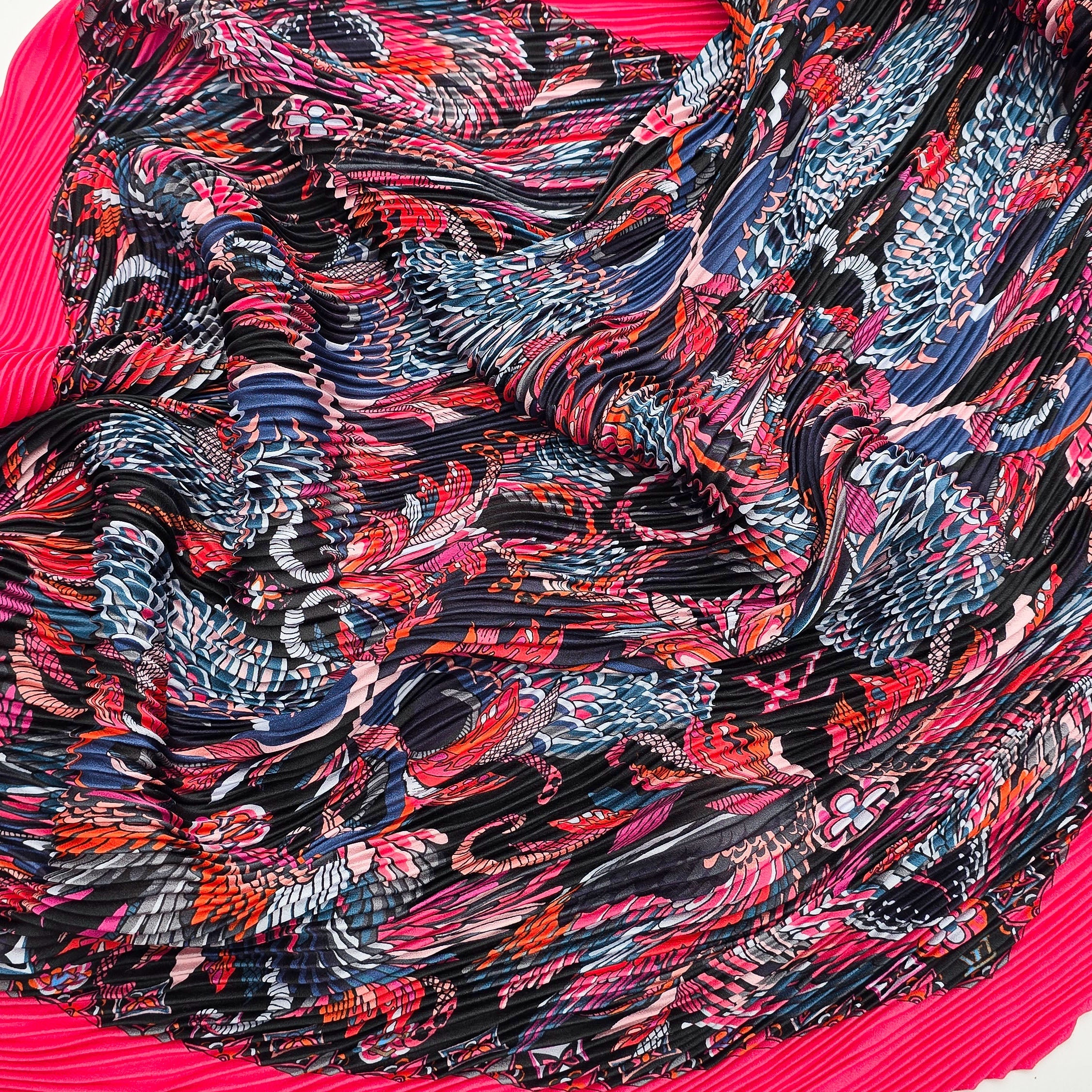 Louis Vuitton Silk Plissé Scarf