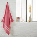 Fouta Chevrons Fuchsia - 100 x 200 cm | Beach Towel