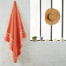 Fouta Chevrons Orange - 100 x 200 cm | Beach Towel