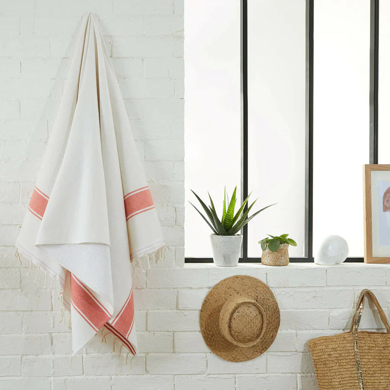 Fouta Eponge Cyclades Mandarine - 100 x 200 cm | Towel