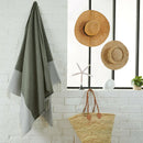Fouta Nid d'Abeille Olive - 100 x 200 cm | Beach Towel