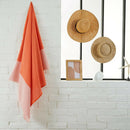 Fouta Nid d'Abeille Orange - 100 x 200 cm | Beach Towel