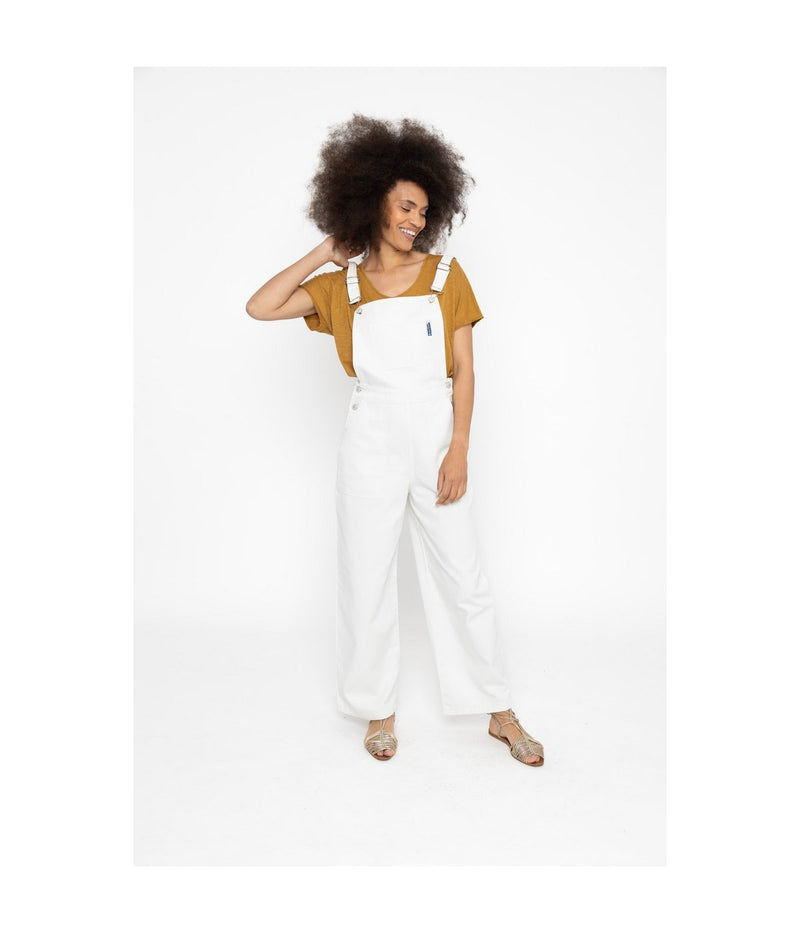 Salopette Clara Twill - Off White - Femme