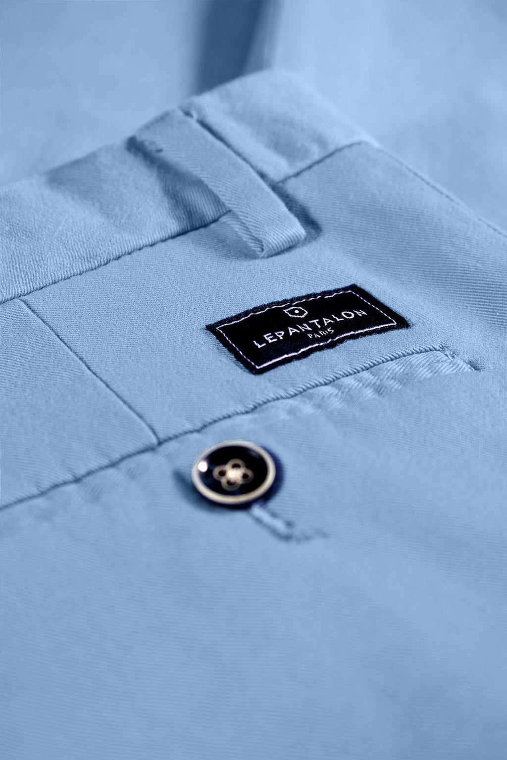 Pastel Blue Chino Trousers - Men
