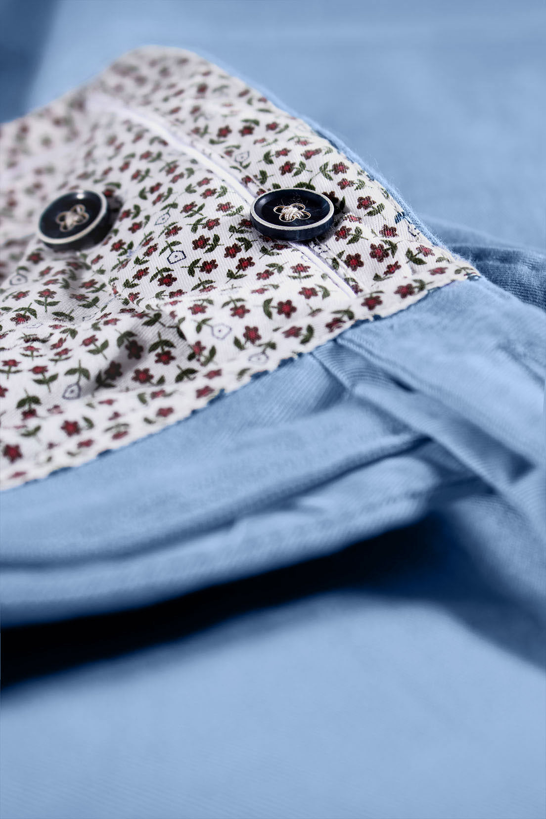 Pastel Blue Chino Trousers - Men