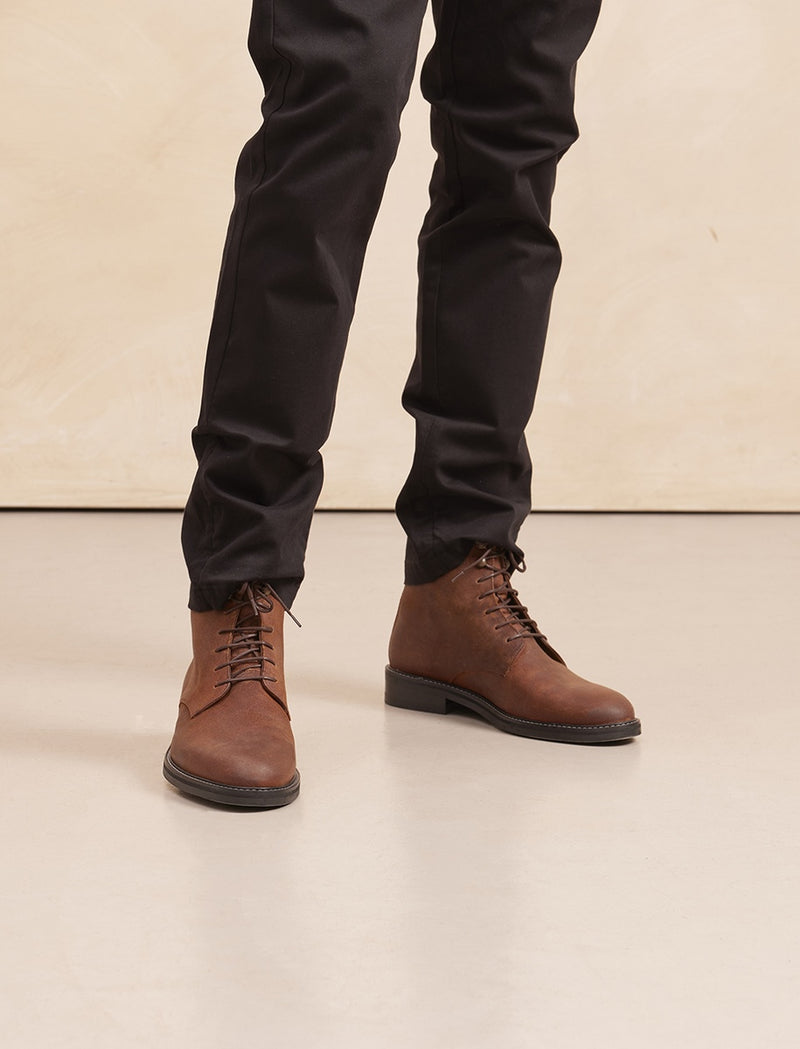 Bottines Combat Boots City - Ecorce - Homme