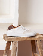 Zapatillas con Cordones Frisco V3 - Blanco y Burdeos - Hombre