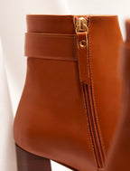 Giada Heeled Ankle Boots - Cognac - Women