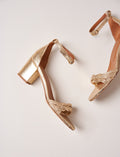 Pied De Biche - Gisèle Heeled Sandals - Gold - Women