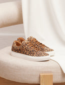 Zapatillas con cordones Olivia - Leopardo - Mujer