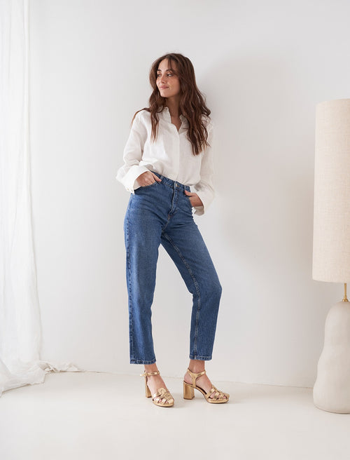 Sandales À Talon Célia - Doré - Femme