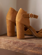 Pia Heeled Sandals - Saffron - Women