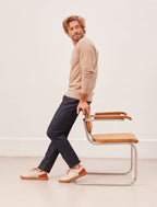 Sneakers À Lacets Frisco - Crème, Grège Clair & Rouille - Homme
