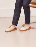 Sneakers À Lacets Frisco - Crème, Grège Clair & Rouille - Homme