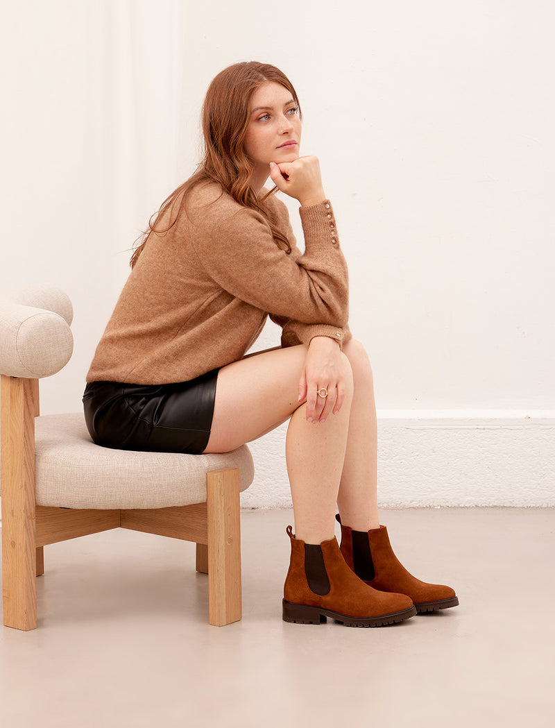 Chelsea Boots Joy - Noisette - Femme
