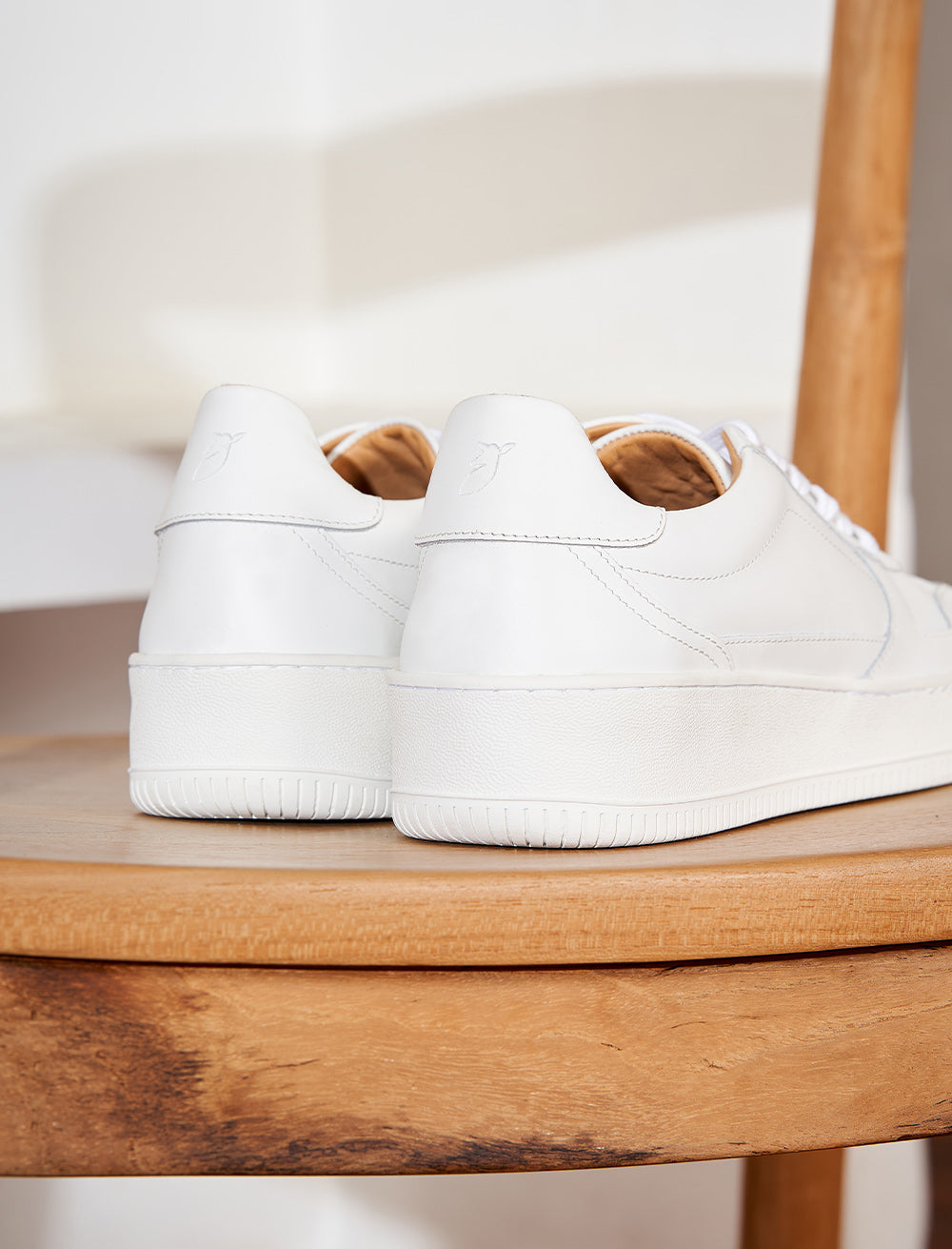 Vasco Lace-Up Trainers - Optical White - Women