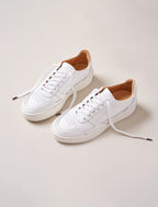 Vasco Lace-Up Trainers - Optical White - Women