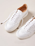 Vasco Lace-Up Trainers - Optical White - Women