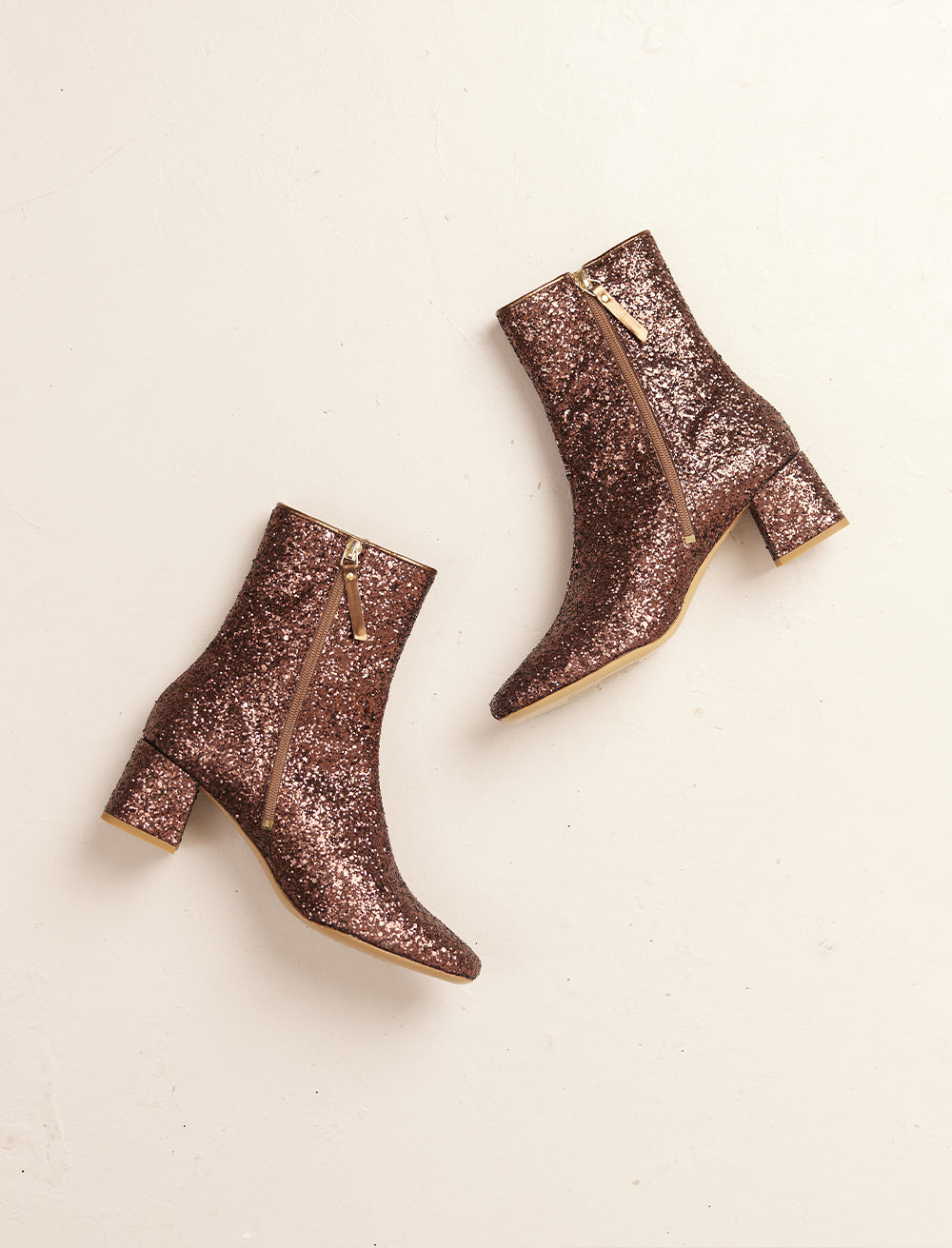 Albane Heeled Ankle Boots - Bronze - Women
