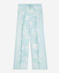 The Kooples - Pantalon Bleu Et Blanc Motif Foulard Fluide - Femme