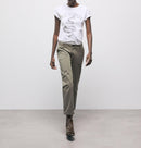 The Kooples - Pantalon Droit 7/8 - Kaki - Femme