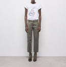 The Kooples - Pantalon Droit 7/8 - Kaki - Femme